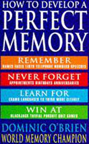 Beispielbild fr How to Develop a Perfect Memory zum Verkauf von WorldofBooks