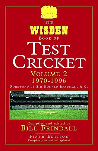 Imagen de archivo de The Wisden Book of Test Cricket (v. 2) a la venta por MusicMagpie