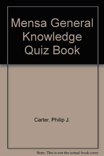 Beispielbild fr Mensa General Knowledge Quiz Book zum Verkauf von medimops