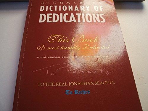 9780747509578: Dictionary of Dedications
