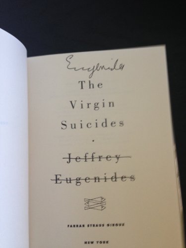 Imagen de archivo de The Virgin Suicides a la venta por Zebra Books