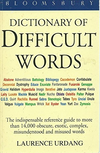 Beispielbild fr Bloomsbury Dictionary of Difficult Words zum Verkauf von WorldofBooks