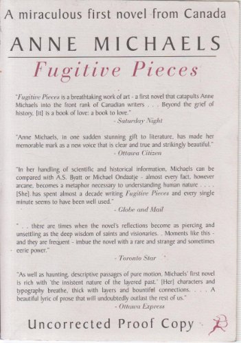 Beispielbild fr Fugitive Pieces zum Verkauf von WorldofBooks