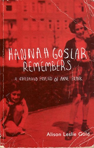 Stock image for Hannah Goslar Remembers for sale by SecondSale