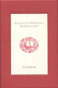 9780747570400: Schotts Original Miscellany Calendar Box