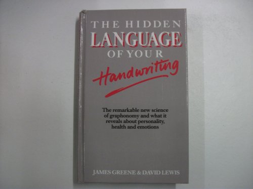 Imagen de archivo de Hidden Language of Your Handwriting a la venta por Goldstone Books