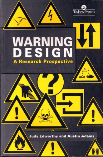 Imagen de archivo de Warning Design: A Research Prospective a la venta por ThriftBooks-Dallas