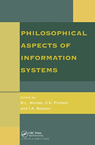 Beispielbild fr Philosophical Issues In Information Systems zum Verkauf von AwesomeBooks