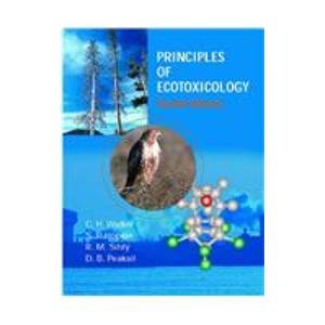 Imagen de archivo de Principles of Ecotoxicology a la venta por Better World Books: West