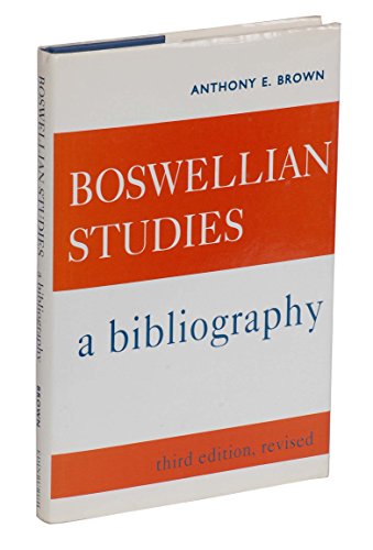 9780748603039: Boswellian Studies: A Bibliography (Eighteenth-Century Scottish Studies Series)