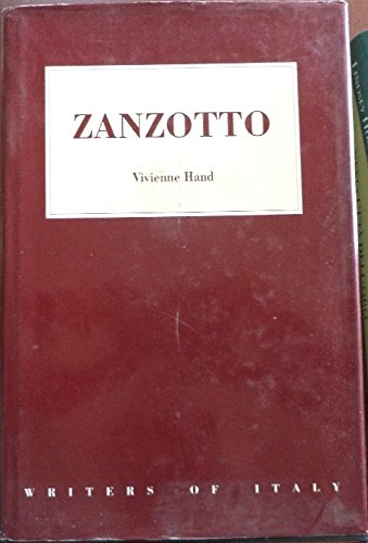 Stock image for Zanzotto (WRITERS OF ITALY SERIES) for sale by GF Books, Inc.