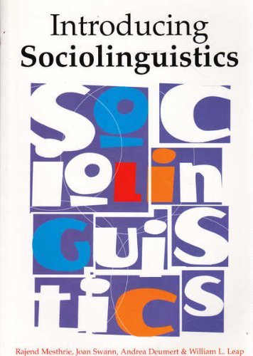 Beispielbild fr Introducing Sociolinguistics zum Verkauf von Bookmonger.Ltd