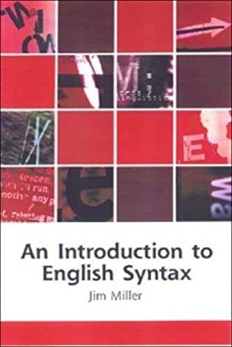 9780748612536: An Introduction to English Syntax (Edinburgh Textbooks on the English Language)