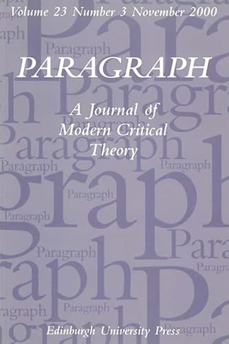 9780748615209: Revisiting the Scene of Writing: New Readings of Cixous: Paragraph Volume 23, Issue 3 (Paragraph Special Issues)