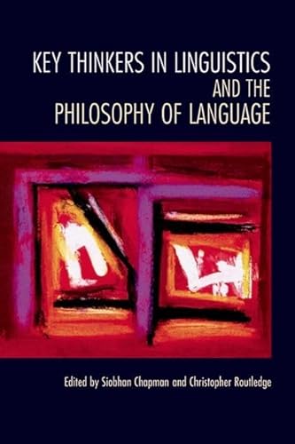 Stock image for Key Thinkers in Linguistics and the Philosophy of Language for sale by WorldofBooks
