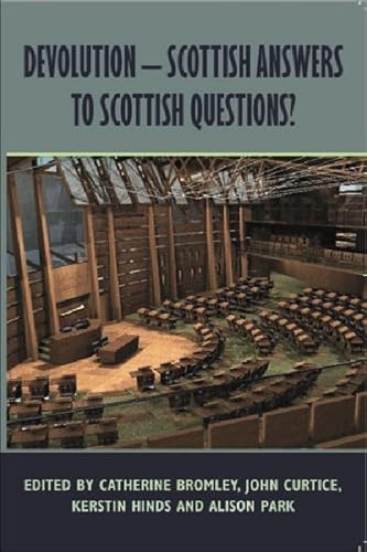 Beispielbild fr Devolution: Scottish Answers to Scottish Questions? zum Verkauf von WorldofBooks