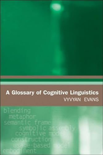 9780748622801: A Glossary of Cognitive Linguistics