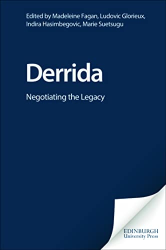 Imagen de archivo de Derrida: Negotiating the Legacy a la venta por Revaluation Books