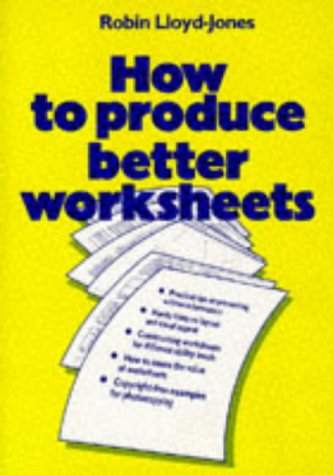 Beispielbild fr How to Produce Better Worksheets zum Verkauf von AwesomeBooks