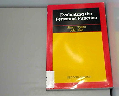 Stock image for Evaluating the Personnel Function (Personnel Management) for sale by Goldstone Books