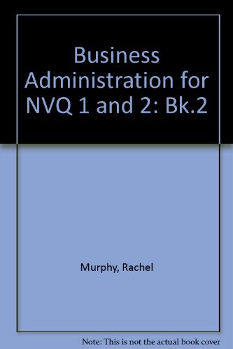 Imagen de archivo de Business Administration for NVQ 1 and 2 a la venta por Better World Books Ltd