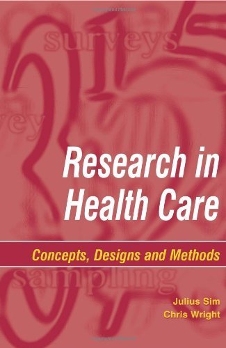 Imagen de archivo de Research in Health Care : Concepts, Designs and Methods a la venta por Better World Books