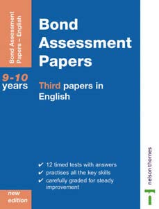 Beispielbild fr Bond Assessment Papers - Third Papers in English 9-10 Years New Edition zum Verkauf von Reuseabook