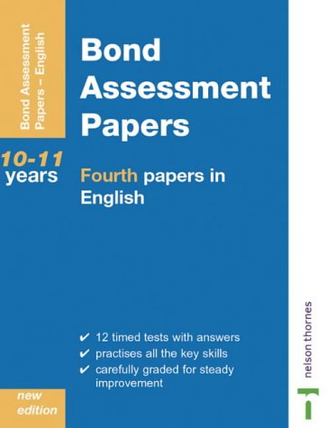 9780748761845: Fourth Papers in English Years 10-11 (Bond Assessment Papers)