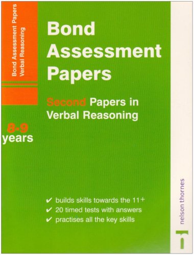 Imagen de archivo de Second Papers in Reasoning 8-9 Years (Bond Assessment Papers) a la venta por WorldofBooks