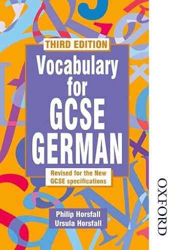 Stock image for Vocabulary for GCSE German - 3rd Edition for sale by GF Books, Inc.