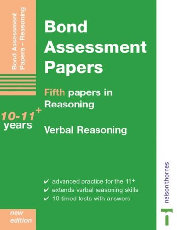 Imagen de archivo de Bond Assessment Papers: Fifth Papers in Verbal Reasoning - 10-11+ years a la venta por WorldofBooks