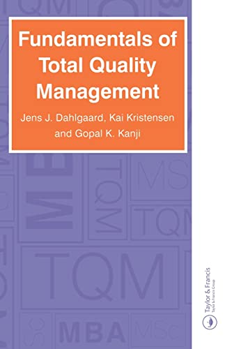 Stock image for Fundamentals of Total Quality Management for sale by Majestic Books
