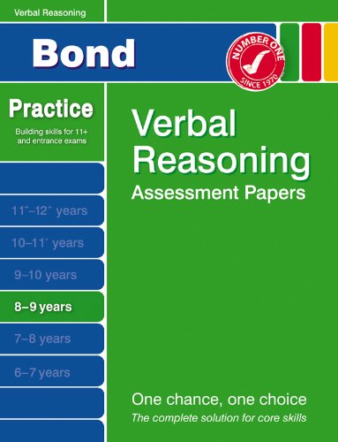 Imagen de archivo de Bond Second Papers in Verbal Reasoning 8-9 Years (Bond Assessment Papers) a la venta por WorldofBooks