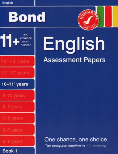 Beispielbild fr Bond Assessment Papers in English 10-11 years New Edition zum Verkauf von WorldofBooks