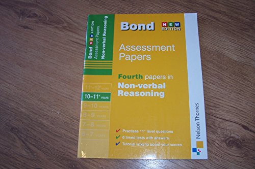 Beispielbild fr Bond Non-verbal Reasoning Papers 10-11+ years Book 1 zum Verkauf von WorldofBooks