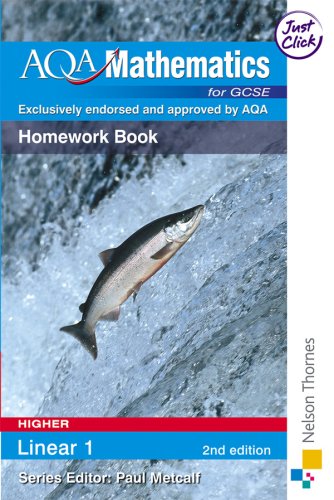 Imagen de archivo de AQA GCSE Mathematics for Higher Linear 1 Homework Book 2nd edition a la venta por Reuseabook