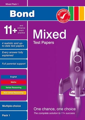 Imagen de archivo de Bond 11+ Test Papers Mixed Pack 1 Multiple Choice (Bond 10 Minute Tests) a la venta por MusicMagpie