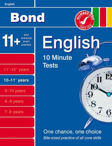 Stock image for Bond 10 Minute Tests 10 - 11 years English for sale by WorldofBooks