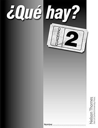 Stock image for Que Hay? Cuaderno 2 (Paperback) for sale by Iridium_Books