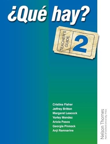 Beispielbild fr Que Hay? Teacher's Guide 2 (Paperback) zum Verkauf von Iridium_Books