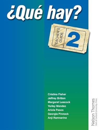 Stock image for Que Hay? Teacher's Guide 2 (Paperback) for sale by Iridium_Books