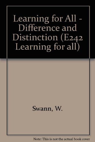 9780749236151: Learning for All - Difference and Distinction (E242 Learning for all)