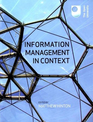 Beispielbild fr Information Management in Context zum Verkauf von WorldofBooks