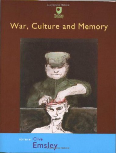 Beispielbild fr War, Culture and Memory: No. 4 (Europe: Culture and Identities in a Contested Continent S.) zum Verkauf von WorldofBooks