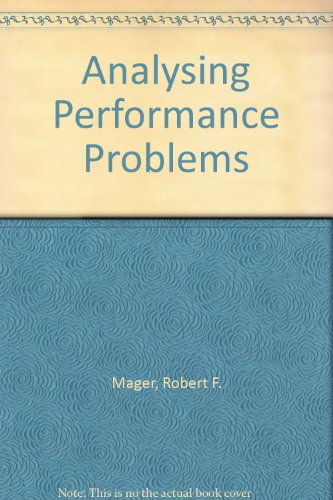 Beispielbild fr Analysing Performance Problems zum Verkauf von Better World Books Ltd