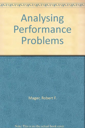 Stock image for Analysing Performance Problems for sale by Better World Books Ltd