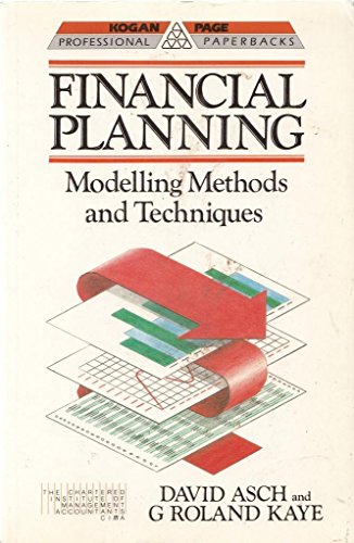 9780749402471: Financial Planning: Modelling Methods and Techniques (Professional Paperbacks)