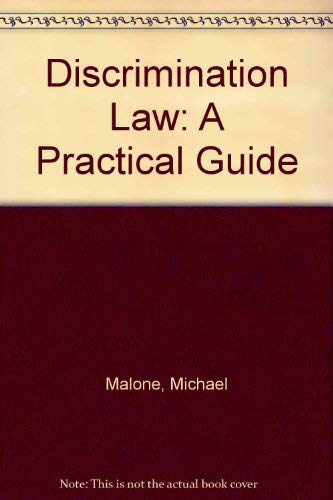 9780749408244: Discrimination law: A practical guide for management