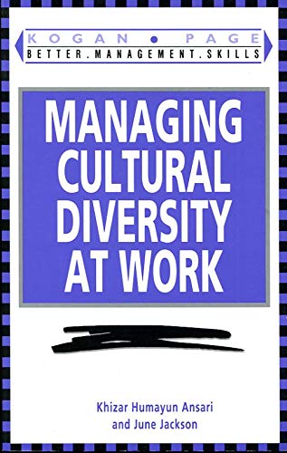 9780749411800: Managing Cultural Diversity at Work (Better Management Skills S.)