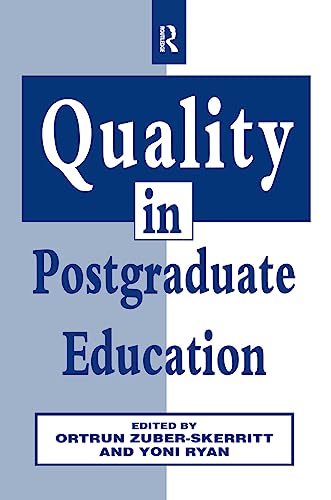 Beispielbild fr Quality in Postgraduate Education zum Verkauf von Revaluation Books